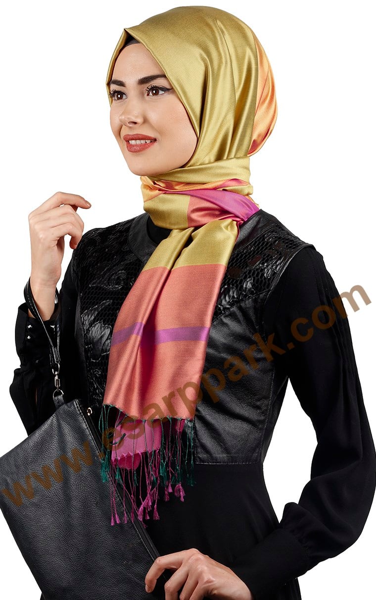 Bordürlü İpek Şal 108-10