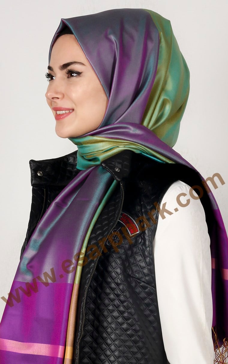 Bordürlü İpek Şal 108-12