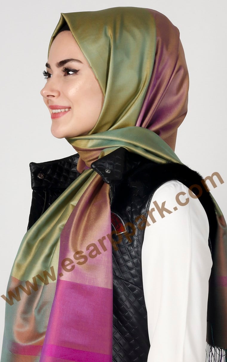 Bordürlü İpek Şal 108-13