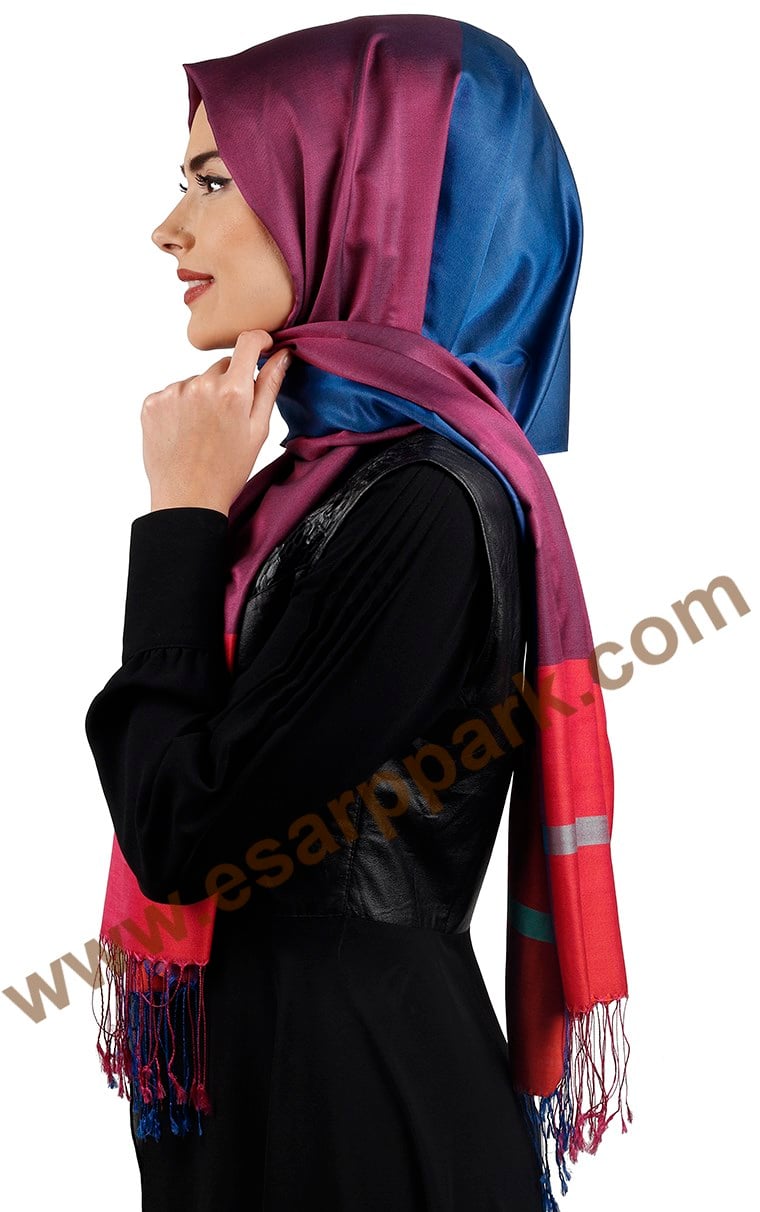 Bordürlü İpek Şal 108-17