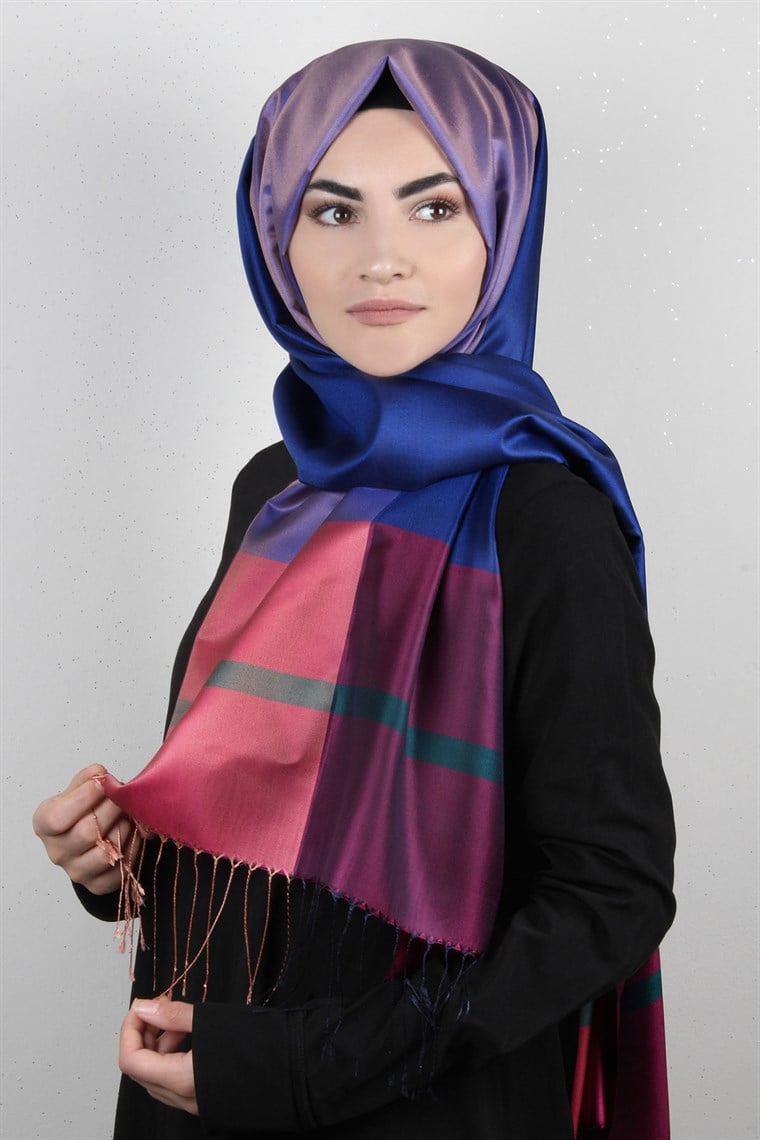 Bordürlü İpek Şal 108-22