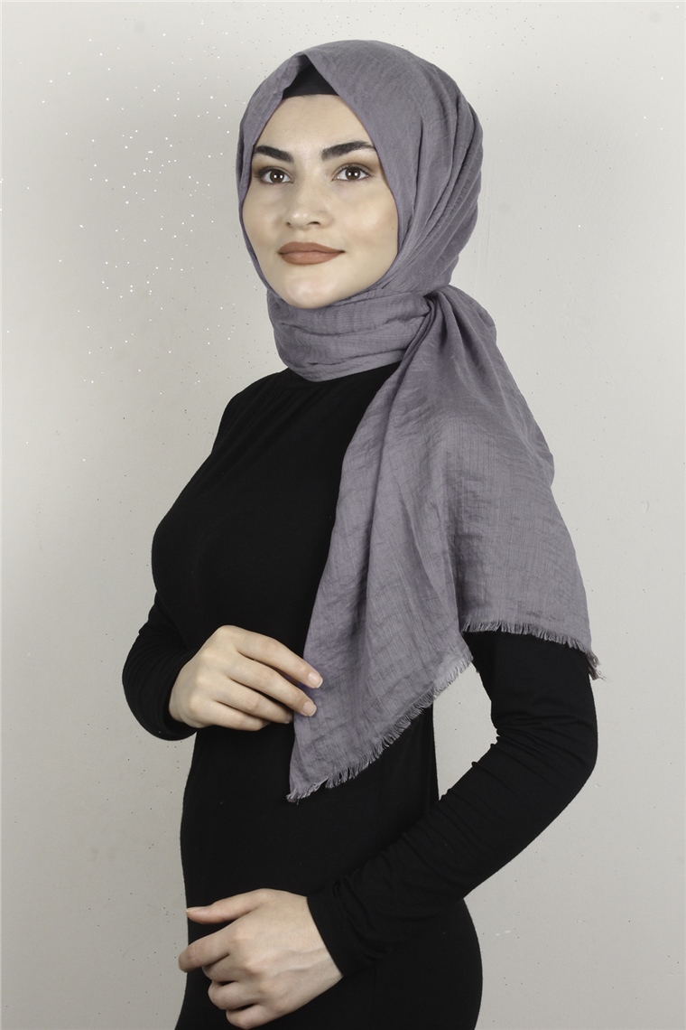Bürümcük Fresh Şal 3085-17 Koyu Gri