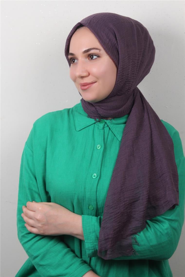 Bürümcük İnce Şal 3093-19 Mor