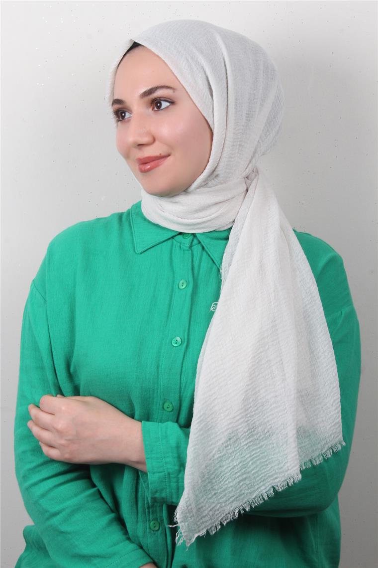Bürümcük İnce Şal 3093-30 Kirli Beyaz