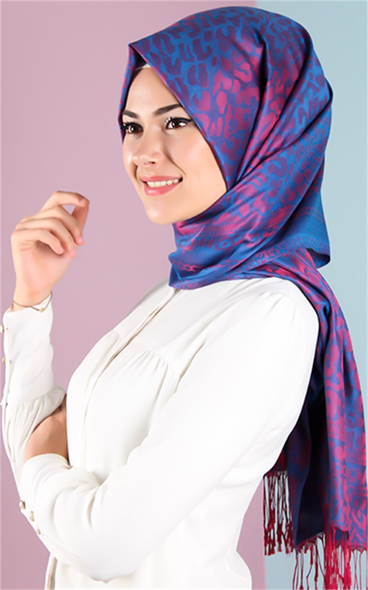 500-0015-16 ÇİFT YÖNLÜ İPEKSİ ŞAL