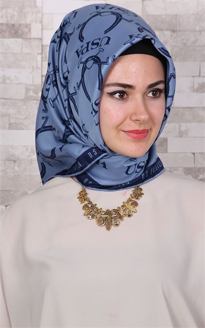 102-0030-04 U.S POLO ASSN EŞARP MAVİ