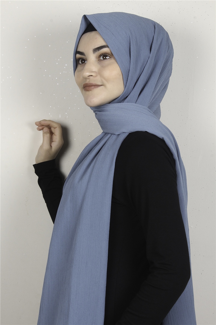 Caz Krinkıl Şal 2725-22 Açık Mavi