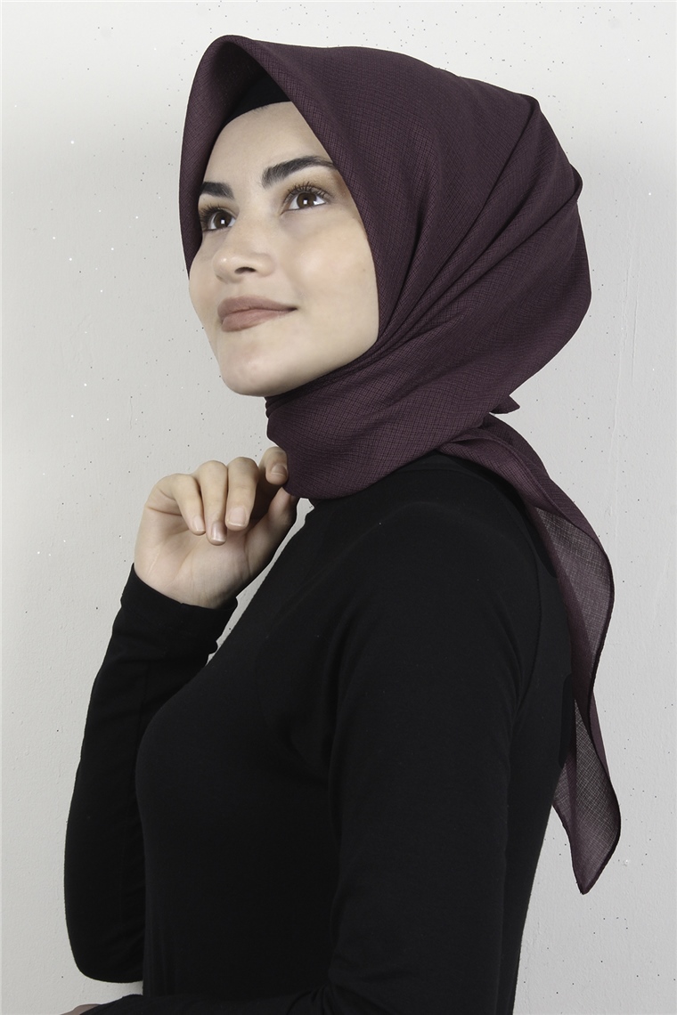 Cıty Eşarp 8081-4 İncir Moru