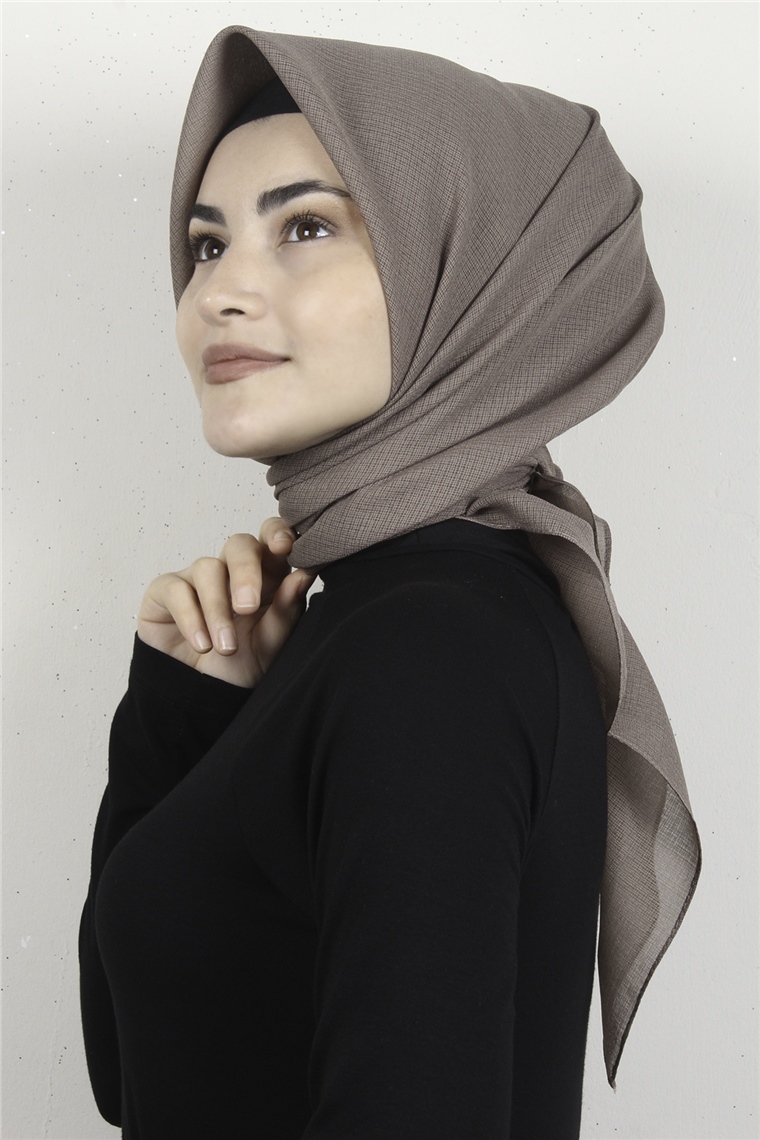 Cıty Eşarp 8081-8 Miskli Kahve