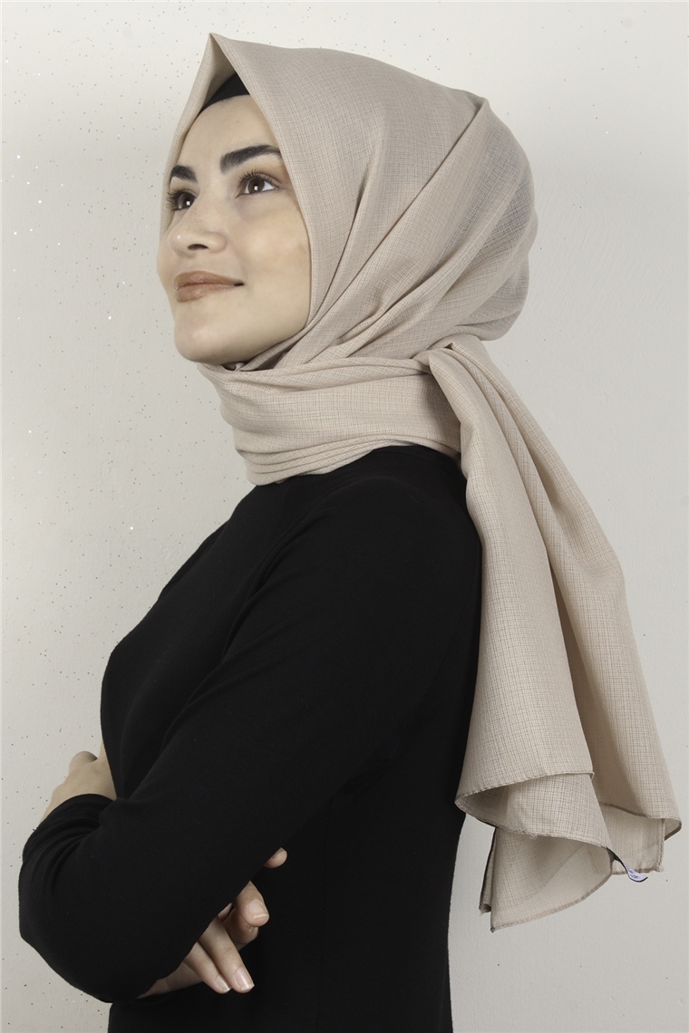 City Şal 8080-17 Bej