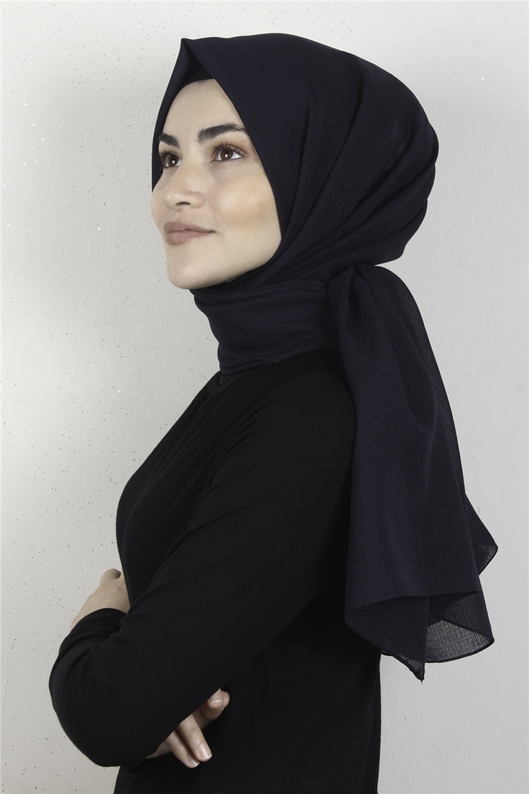 City Şal 8080-4 Lacivert