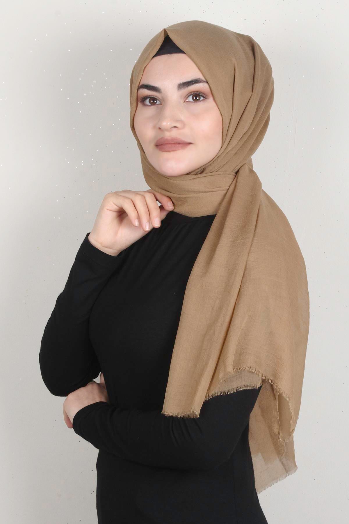 Comfort Pamuk Şal 2722-29 Taba