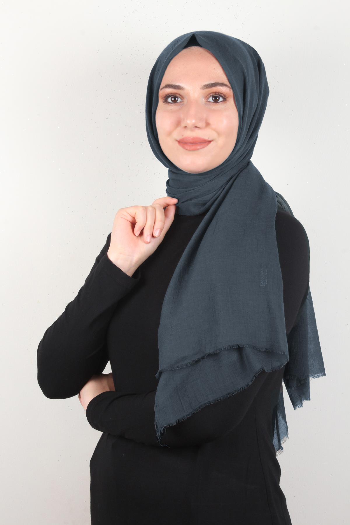 Comfort Pamuk Şal 2722-66 Koyu Antrasit