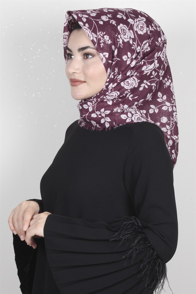 Coton Kare Eşarp 1205-1