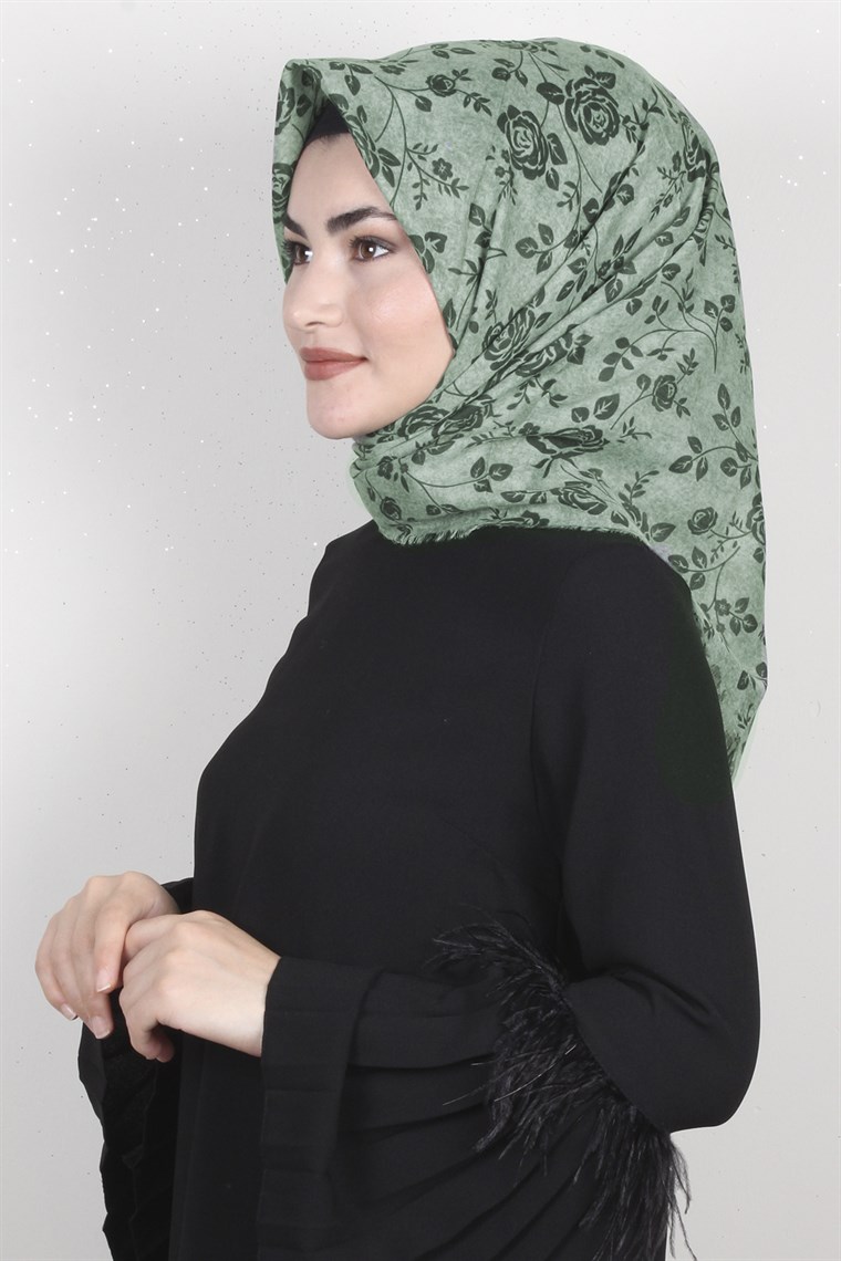 Coton Kare Eşarp 1205-10