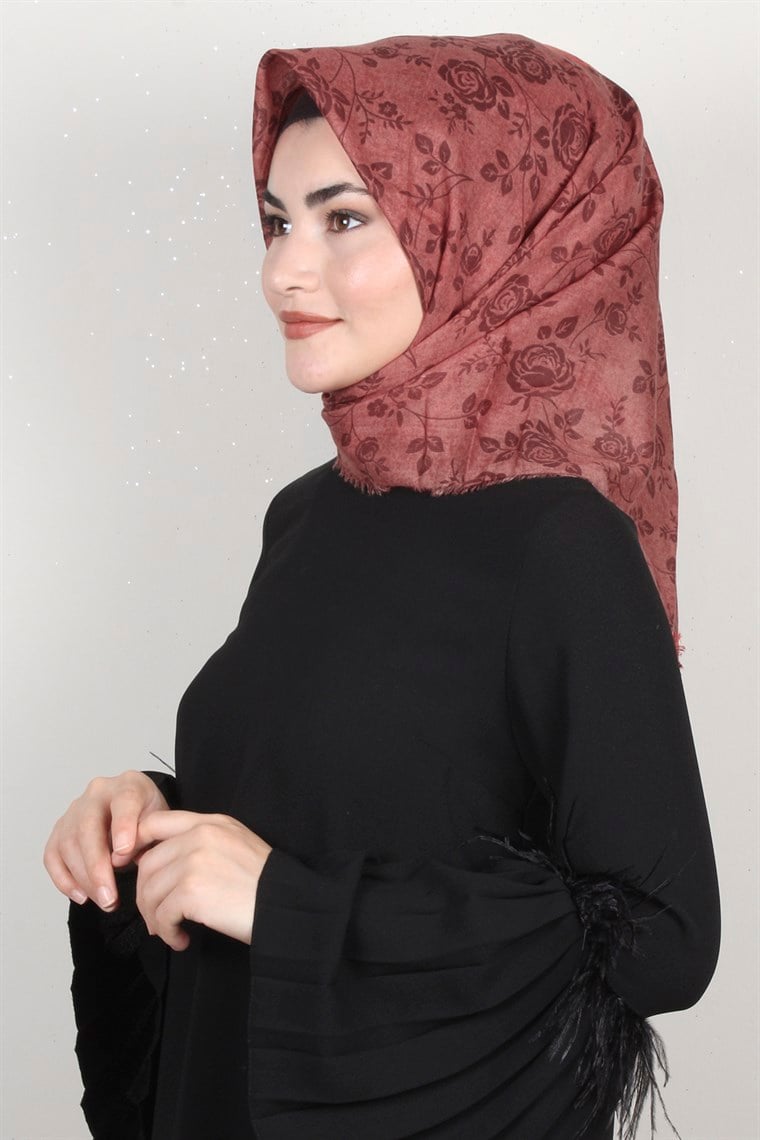 Coton Kare Eşarp 1205-12