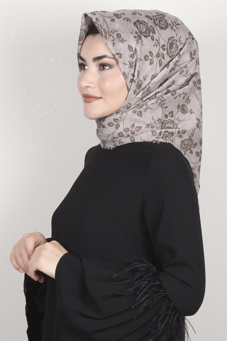 Coton Kare Eşarp 1205-4