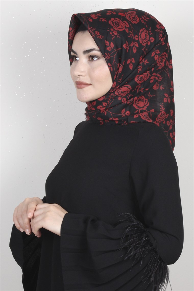 Coton Kare Eşarp 1205-5