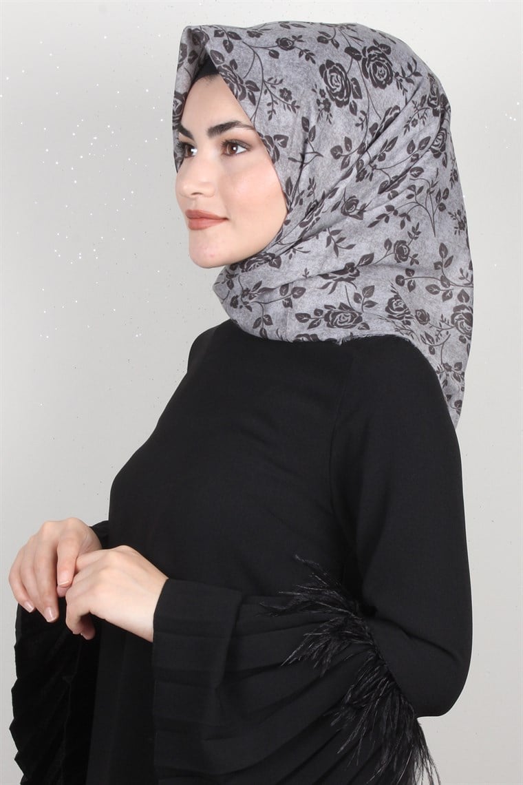Coton Kare Eşarp 1205-8