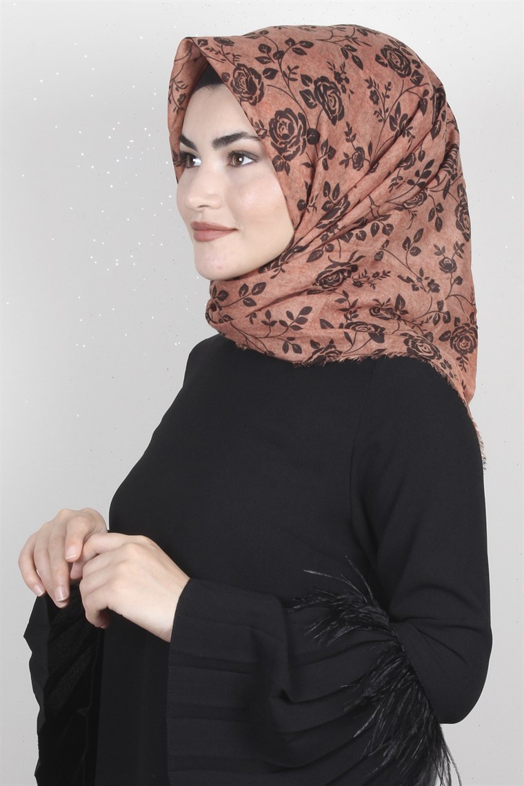 Coton Kare Eşarp 1205-9