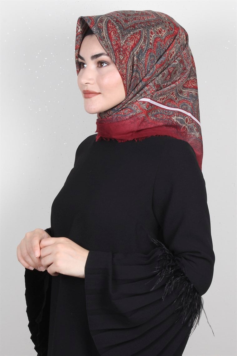 Coton Kare Eşarp 1206-1