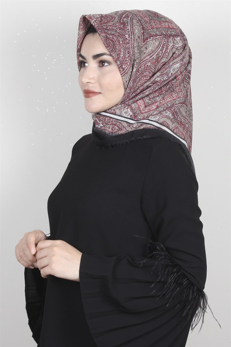 Coton Kare Eşarp 1206-14