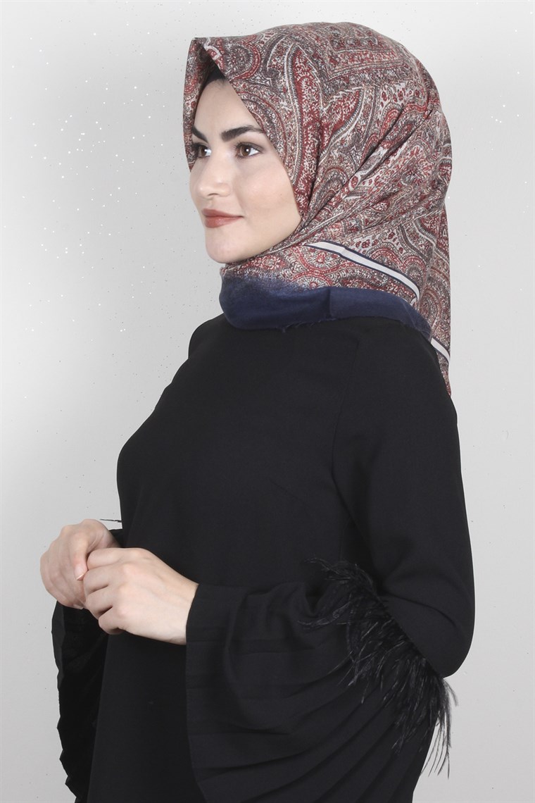 Coton Kare Eşarp 1206-15