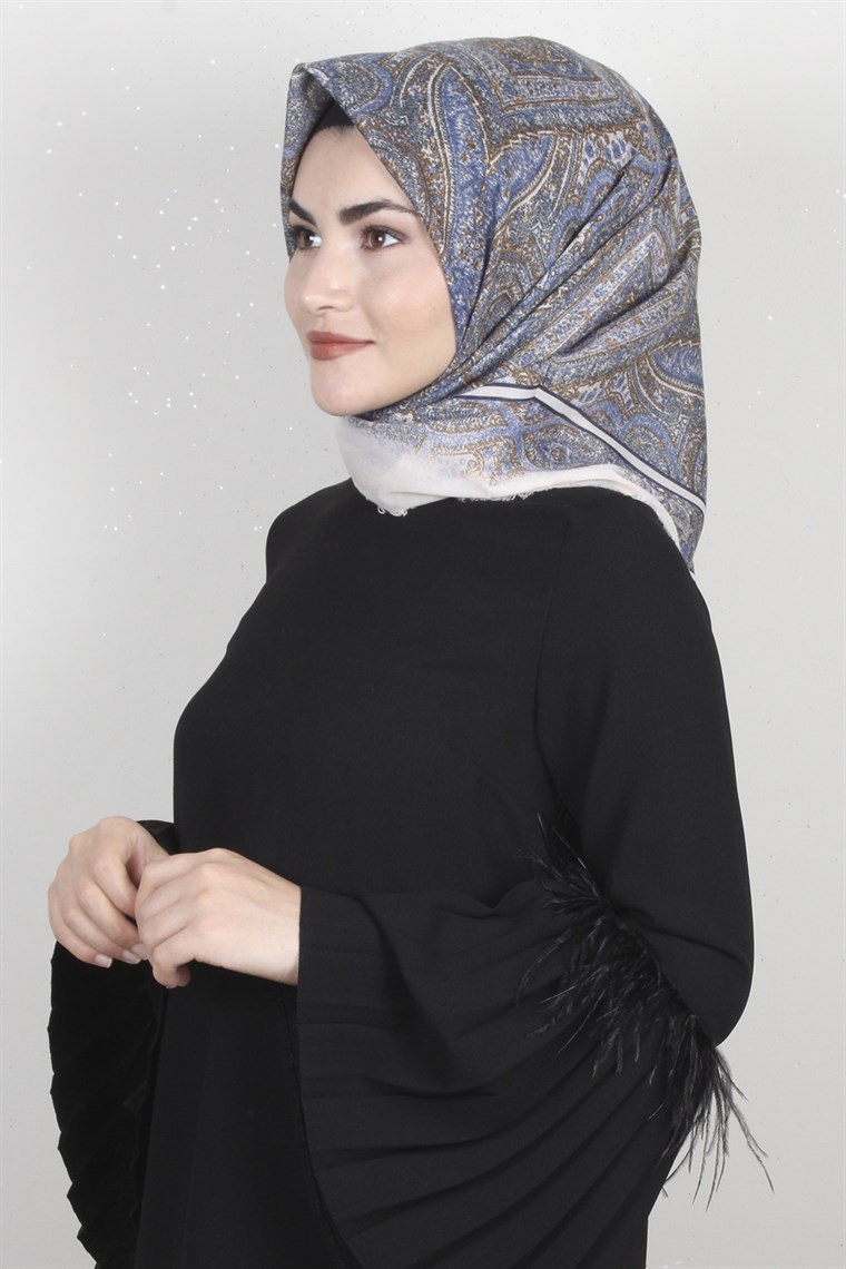 Coton Kare Eşarp 1206-17