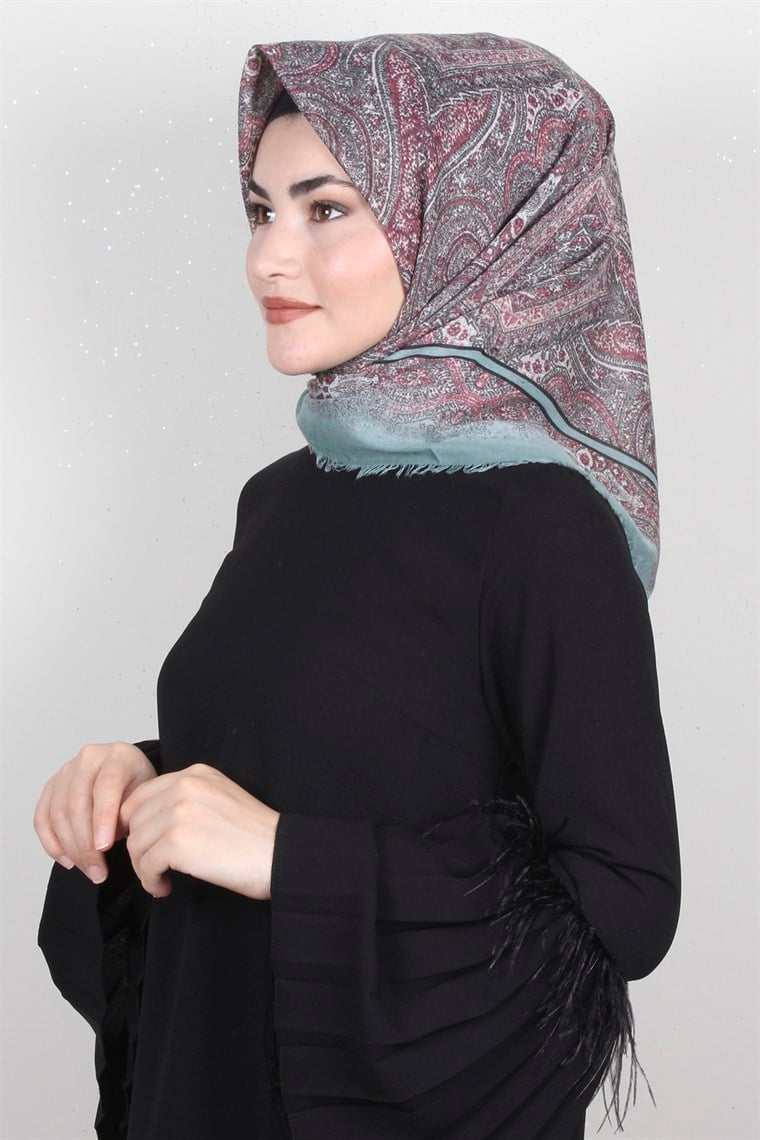 Coton Kare Eşarp 1206-2