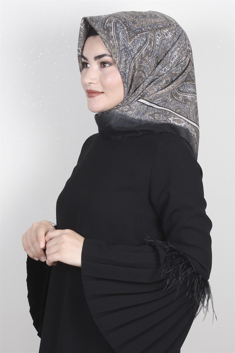 Coton Kare Eşarp 1206-6