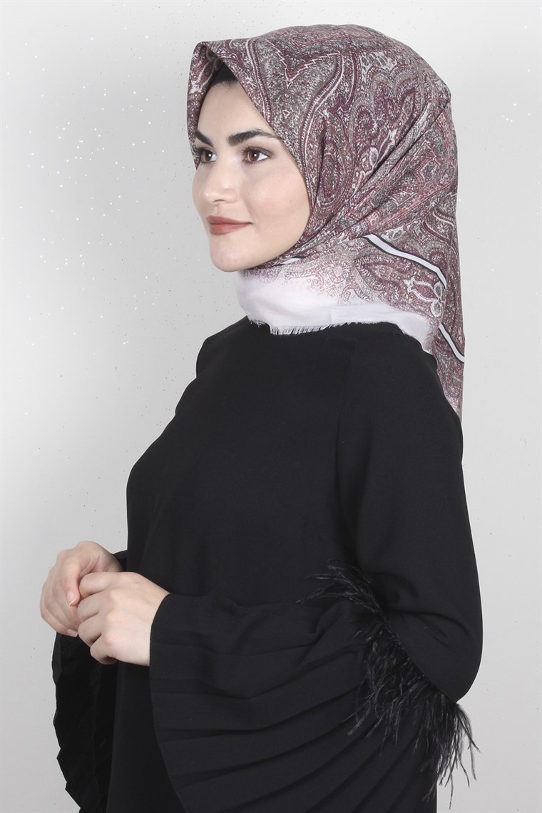 Coton Kare Eşarp 1206-7