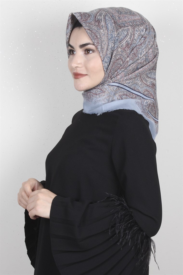 Coton Kare Eşarp 1206-8