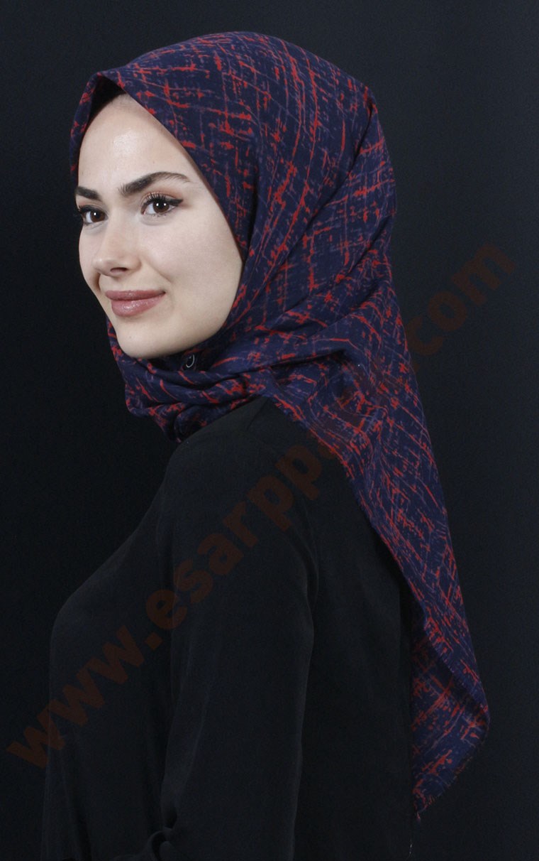 Coton Kare Eşarp 1207-11