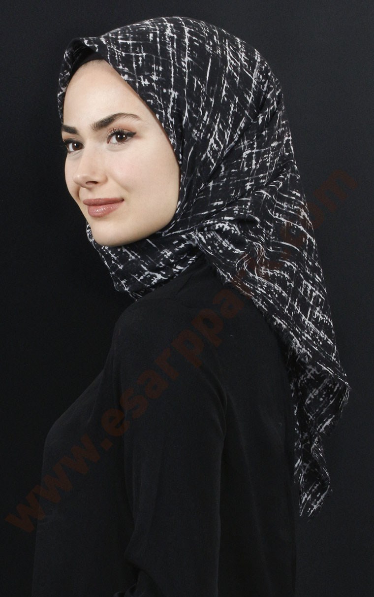 Coton Kare Eşarp 1207-18
