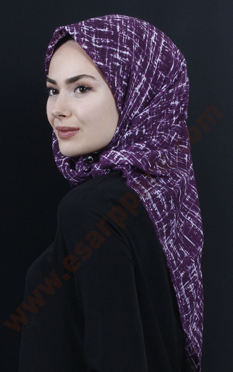 Coton Kare Eşarp 1207-20