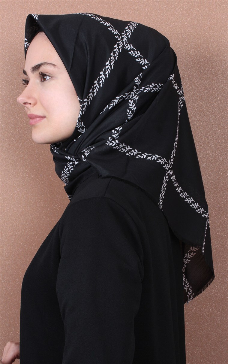 Coton Kare Eşarp 1207-39
