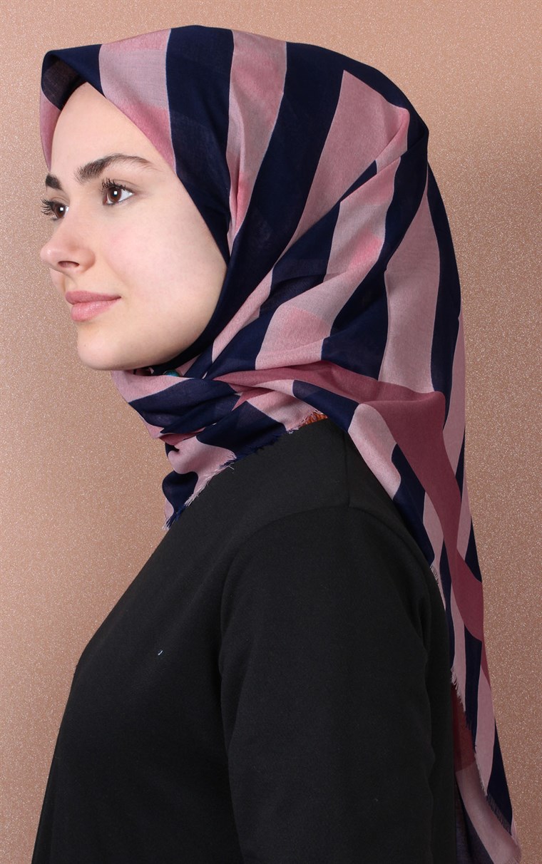Coton Kare Eşarp 1207-47