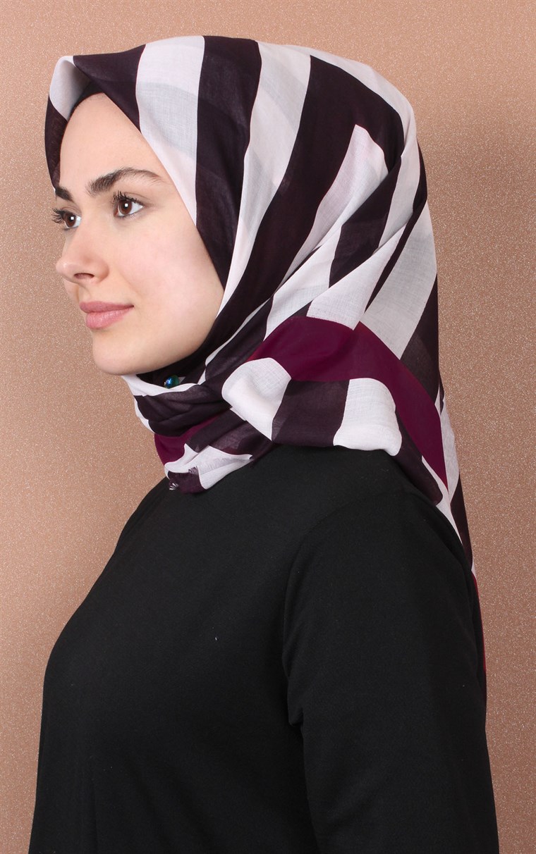 Coton Kare Eşarp 1207-50