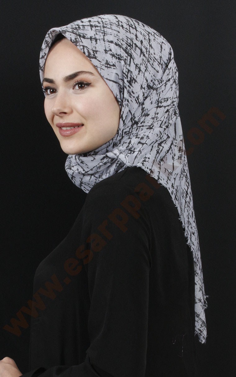 Coton Kare Eşarp 1207-9