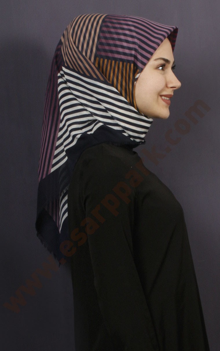 Coton Kare Eşarp 1208-11