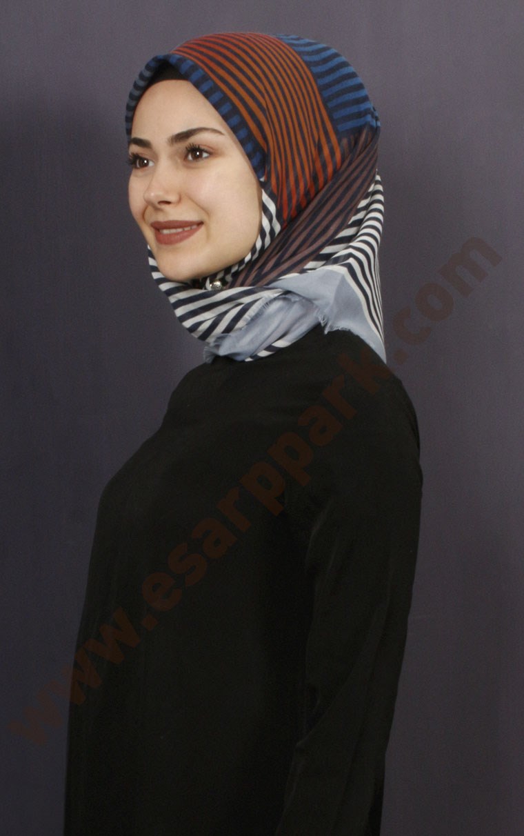Coton Kare Eşarp 1208-13