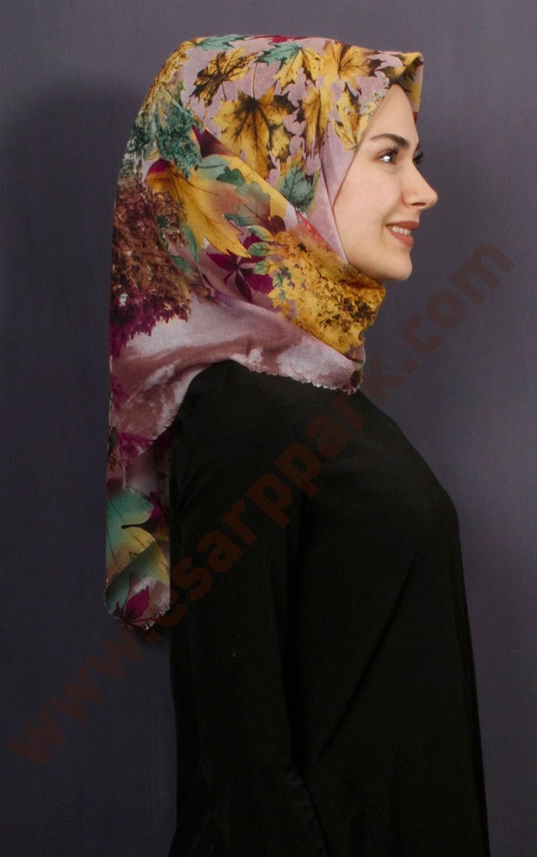 Coton Kare Eşarp 1208-19