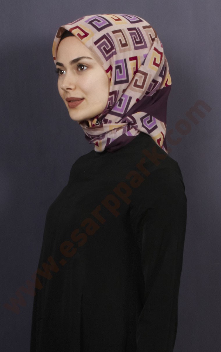 Coton Kare Eşarp 1208-20
