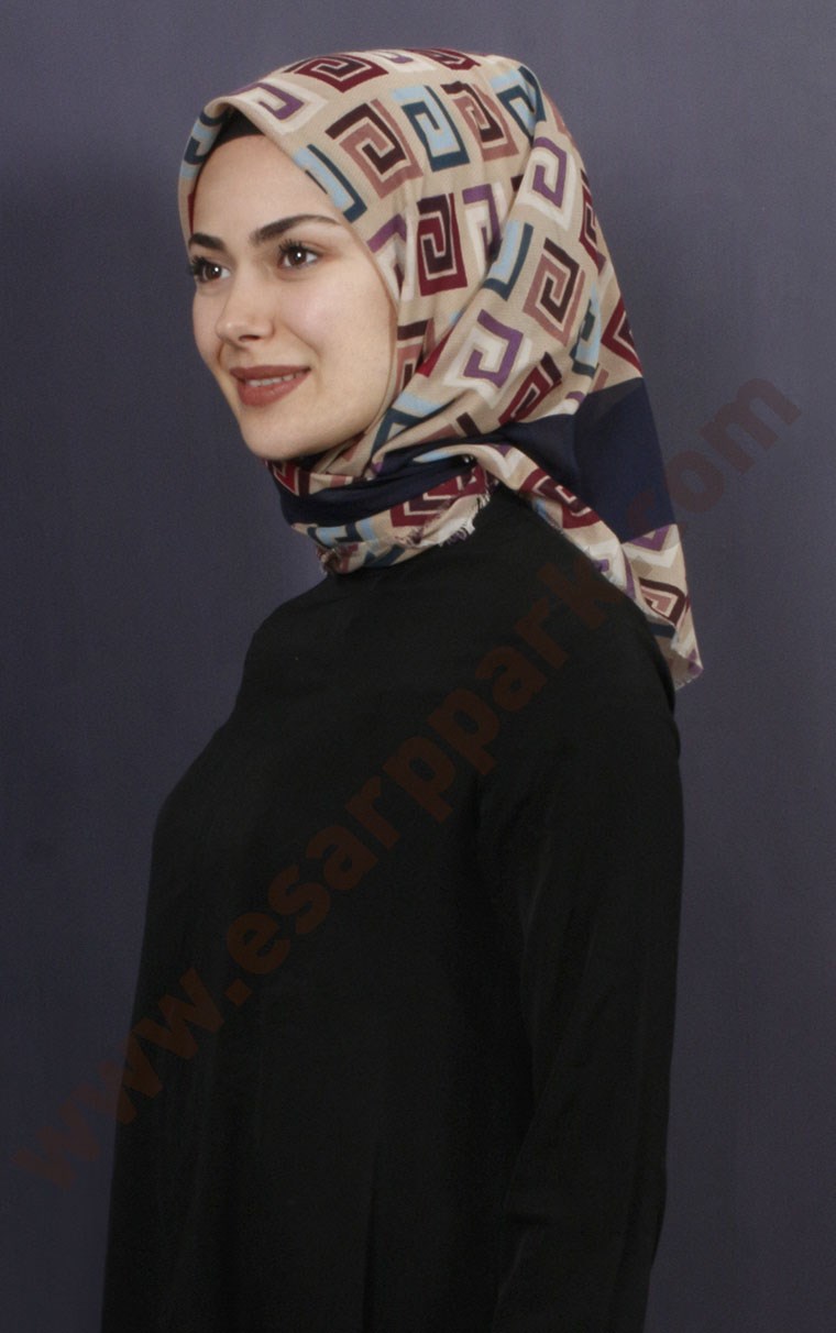 Coton Kare Eşarp 1208-24