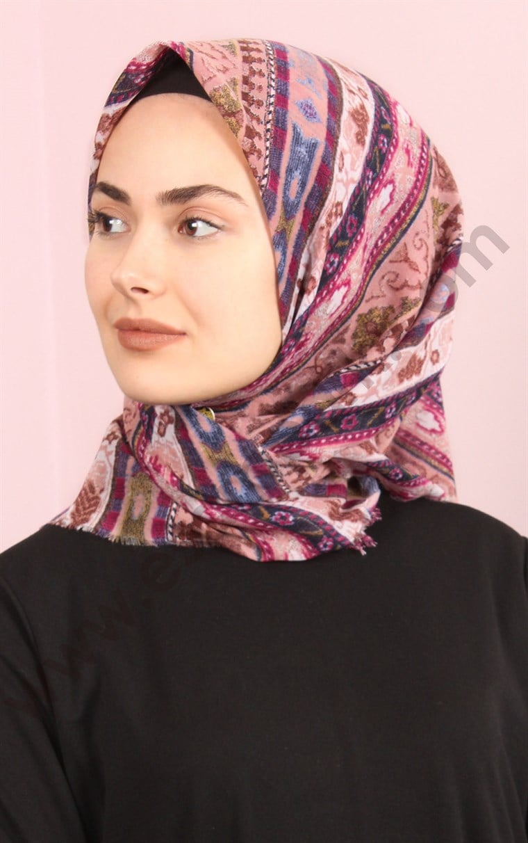 Coton Kare Eşarp 1208-25