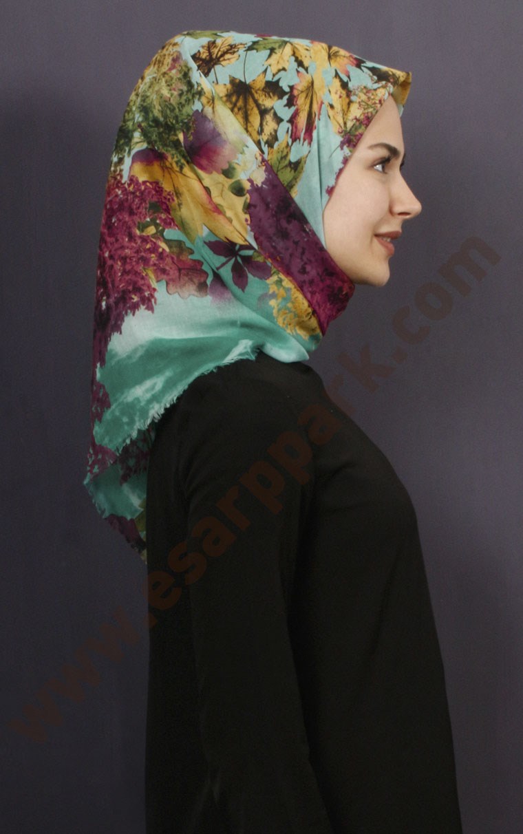 Coton Kare Eşarp 1208-26