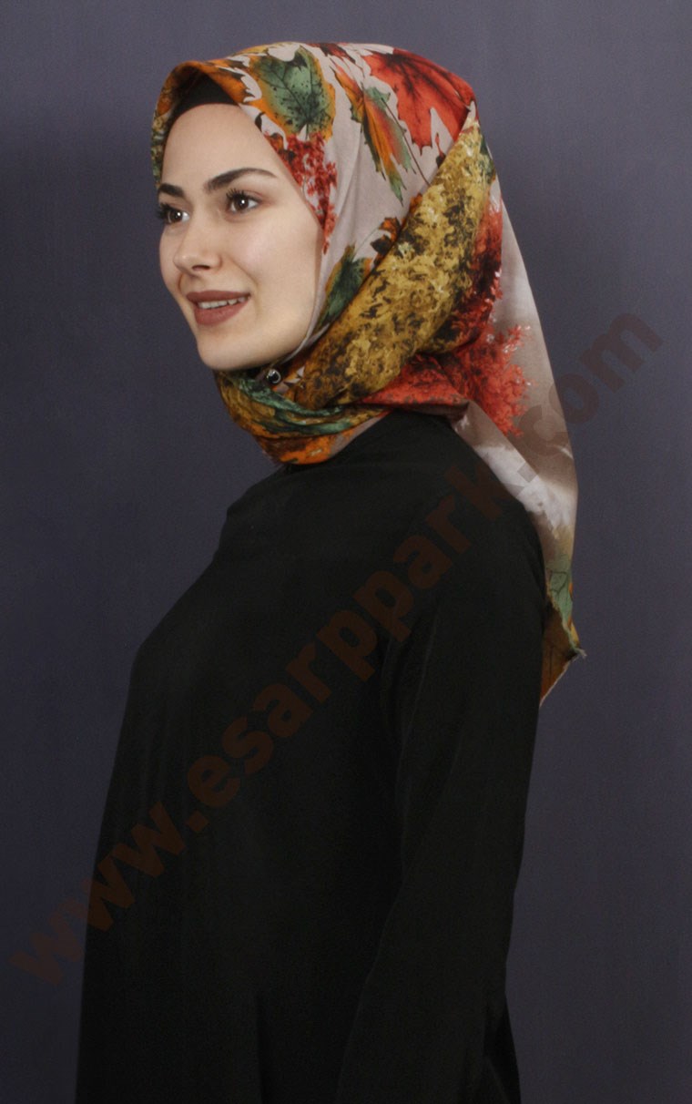 Coton Kare Eşarp 1208-27