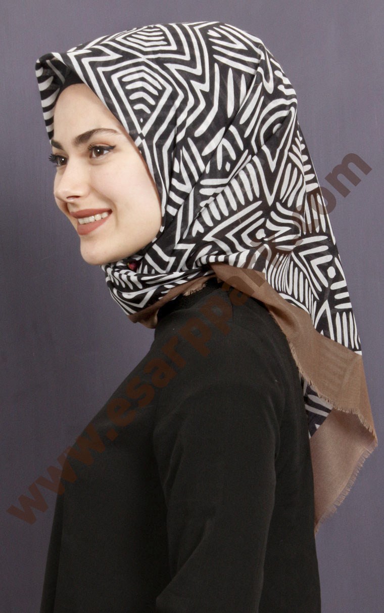 Coton Kare Eşarp 1209-10