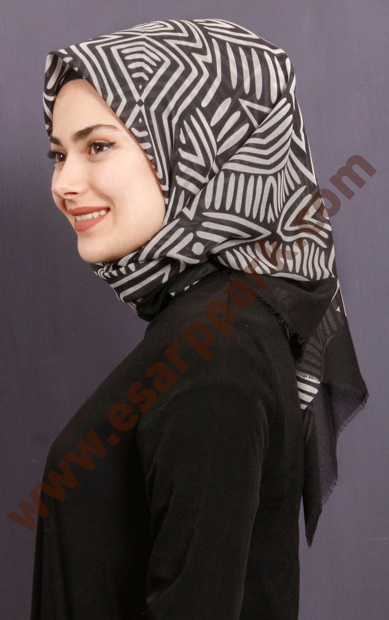 Coton Kare Eşarp 1209-12