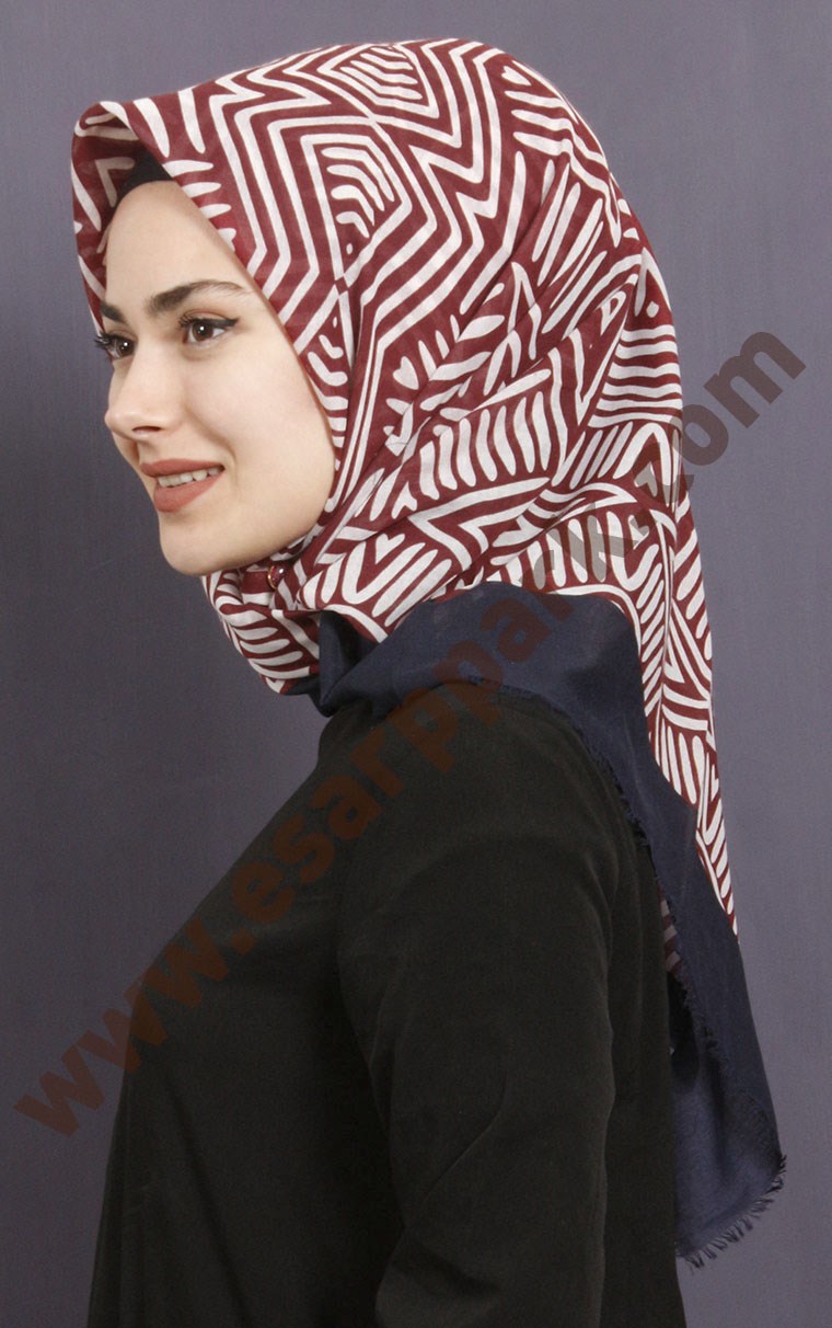 Coton Kare Eşarp 1209-14